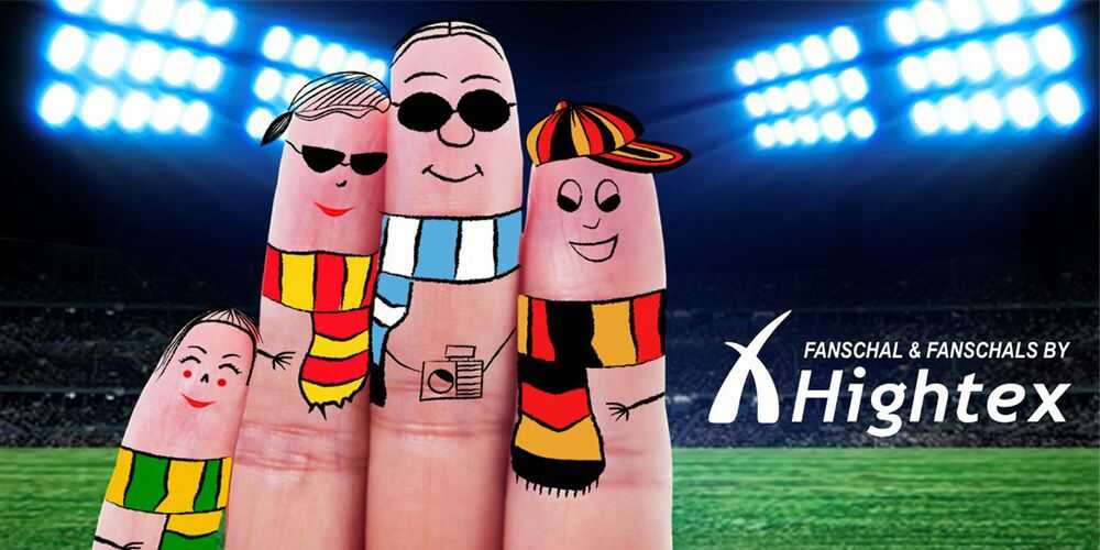 Schals Bedrucken vom Fanschal Hersteller -  Fanschalstrickerei